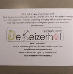 Kindertuinen De Keizerhof Nootdorp, openingstijden