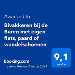 Bivakkeren bij de Buren, met eigen fiets, paard of wandelschoenen, Onstwedde openingstijden