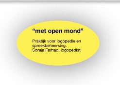 ‘met open mond' praktijk voor logopedie, Heemstede openingstijden
