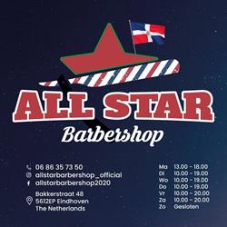 All Star barbershop, Eindhoven openingstijden