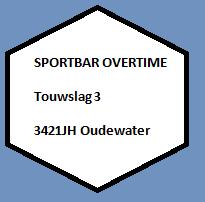 Sportbar Overtime, Oudewater openingstijden