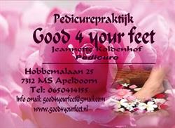 Pedicurepraktijk Good4yourfeet, Apeldoorn openingstijden