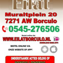 Eilat Pizza & Grill, Borculo openingstijden