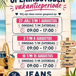 Jeansstore&more, Avenhorn openingstijden