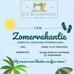 D’r Kleermaker, Velden openingstijden