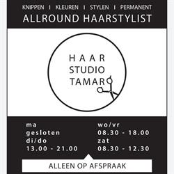 HAAR STUDIO TAMAR, Oldeberkoop openingstijden