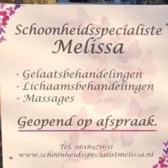 Schoonheidsspecialiste Melissa, Halsteren openingstijden