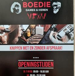 Kapsalon Boedie, Driebergen-Rijsenburg openingstijden