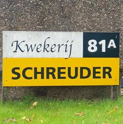 Kwekerij schreuder, Ter Aar openingstijden