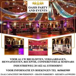 Oasis Party & Events, Uithoorn openingstijden