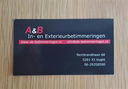 A&B In- en Exterieurbetimmeringen Vlijmen, openingstijden