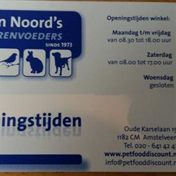 Roberto Perfecto Diervoeders V.O.F., Leiden openingstijden