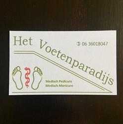 Pedicurepraktijk Het Voetenparadijs, Westmaas openingstijden