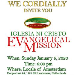 Iglesia Ni Cristo [Central Europe] - Amsterdam, Landsmeer openingstijden